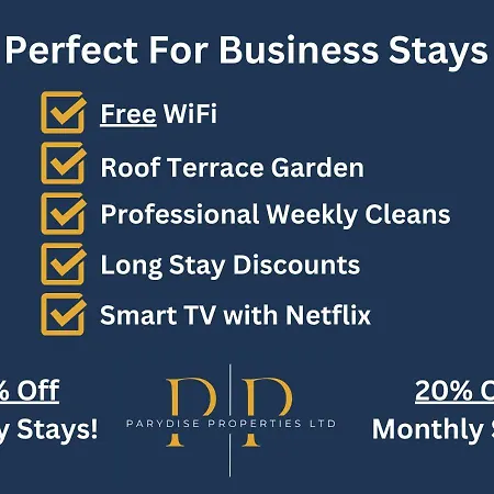 The Middlewood Plaza Suite - By Parydise Properties - Business Or Leisure Stays, Central Location, Sleeps 4, Salford Манчестер Экстерьер фото